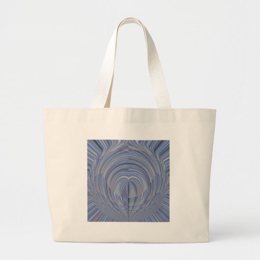 Groot design zonder hart grote tote bag (Voorkant)