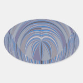 Groot design zonder hart ovale sticker (Voorkant)