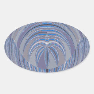 Groot design zonder hart ovale sticker