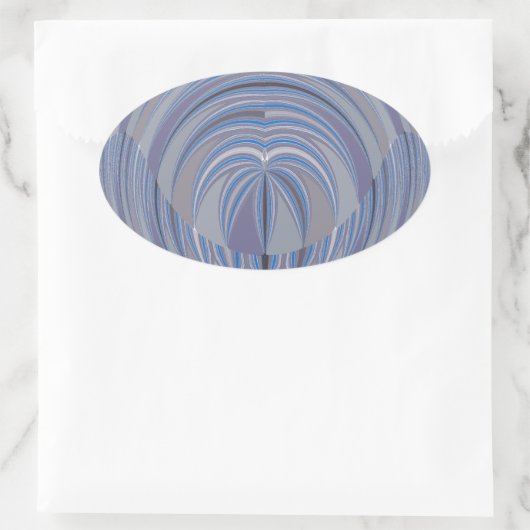 Groot design zonder hart ovale sticker (Tas)