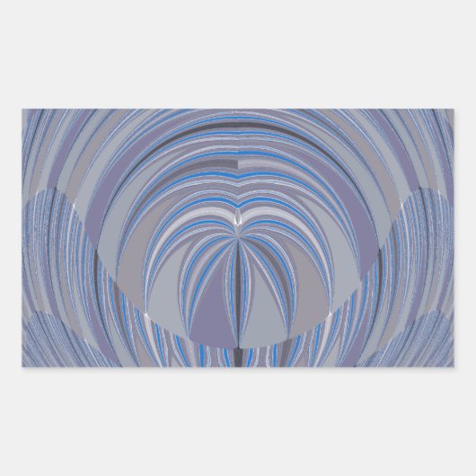 Groot design zonder hart rechthoekige sticker (Voorkant)