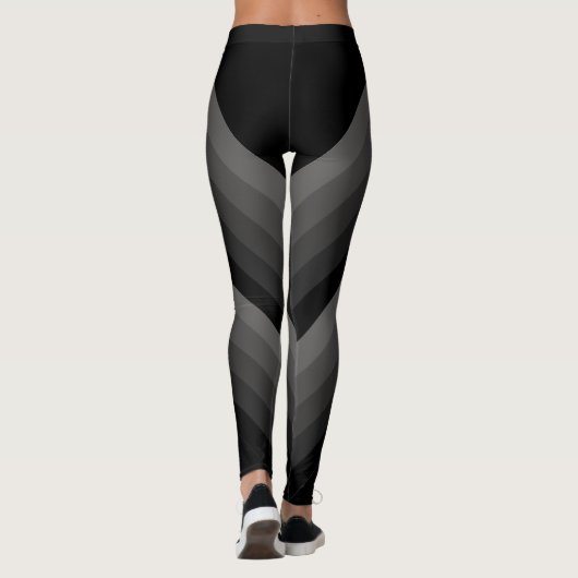 Groot diagonaal verloopstreep leggings (Achterkant)