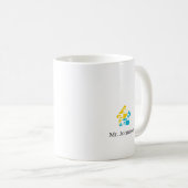 Groot doe-het-zelfwerk geschenk met naam koffiemok (Voorkant rechts)