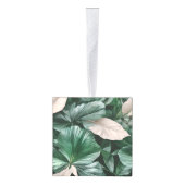 Groot donker bladpatroon decoratie (Rechts)