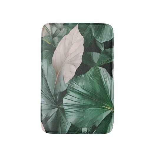 Groot donkerblad badmat (Voorkant Verticaal)