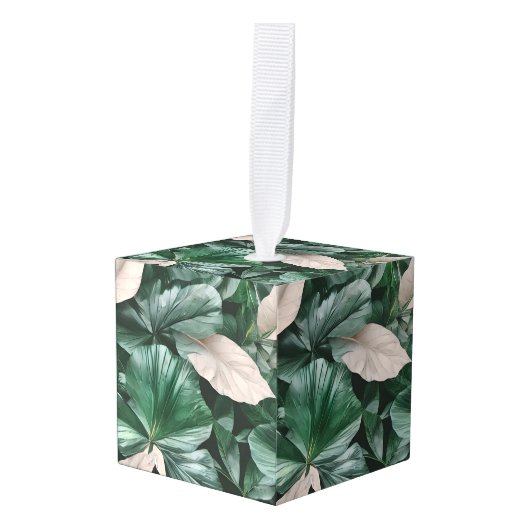 Groot donkerblad decoratie (Voorkant hoekig)