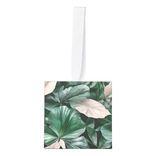 Groot donkerblad decoratie (Voorkant)