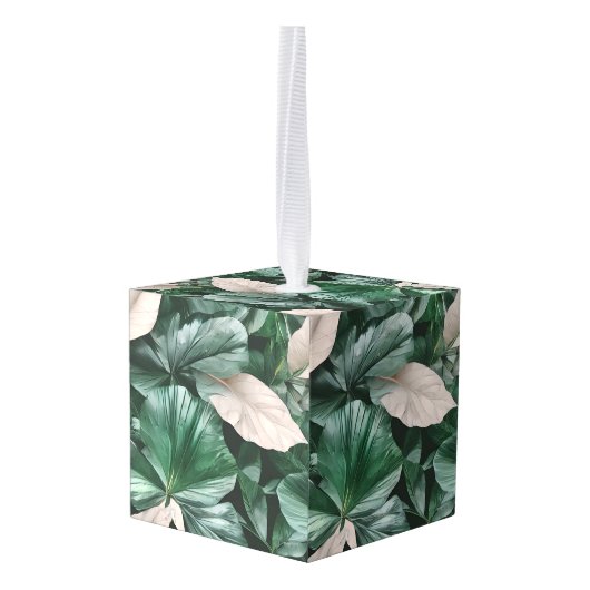 Groot donkerblad decoratie (Achter hoekig)