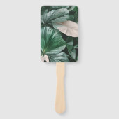 Groot donkerblad handwaaier (Voorkant)