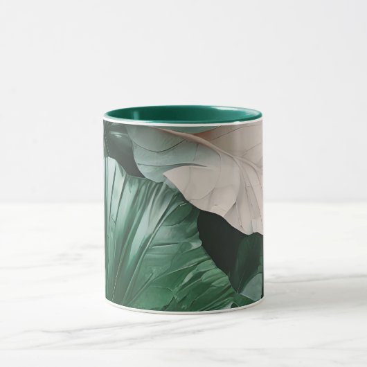 Groot donkerblad mok (Midden)