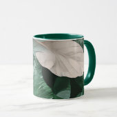 Groot donkerblad mok (Voorkant rechts)