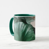 Groot donkerblad mok (Voorkant links)