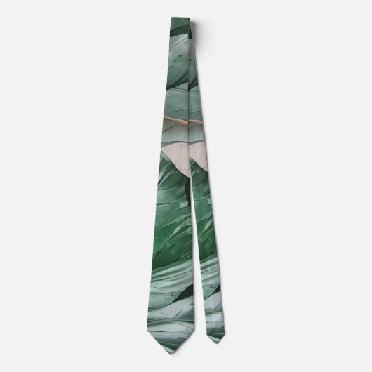 Groot donkerblad stropdas (Voorkant)