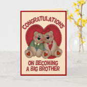 Groot draag Broer Kaart (Gele Bloem)