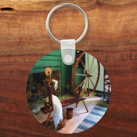 Groot draaiend wiel sleutelhanger (Voorkant)