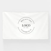 Groot Eenvoudig Logo Bedrijfsidentiteit Profession Spandoek (Horizontaal)