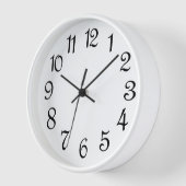 Groot, eenvoudig te lezen klokgrootte wandklok (Hoek)