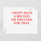 groot ego briefkaart (Voorkant / Achterkant)