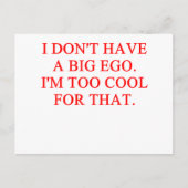 groot ego briefkaart (Voorkant)