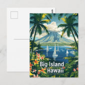 Groot eiland Hawaï  tropisch Briefkaart (Voorkant / Achterkant)