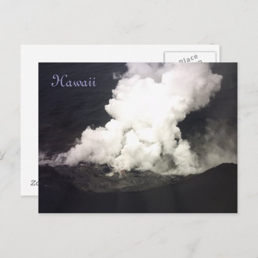 Groot eiland Hawaii Briefkaart (Voorkant / Achterkant)