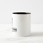 Groot eiland Pond New Hampshire Tweekleurige Koffiemok (Center)