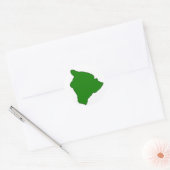 Groot eiland sticker groen (Envelop)