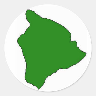 Groot eiland sticker groen