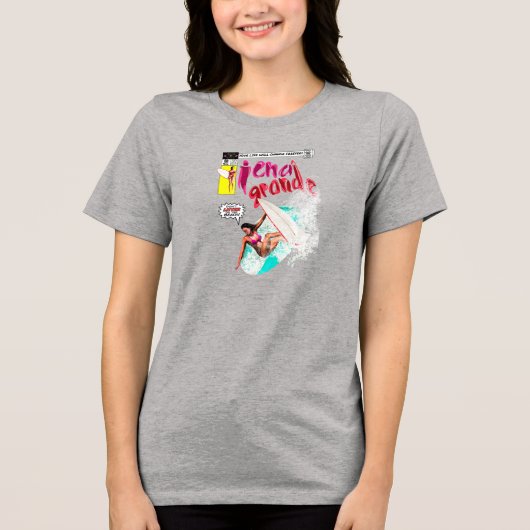 Groot eiland Tri-Blend shirt (Voorkant)