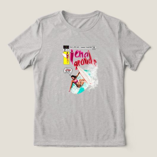 Groot eiland Tri-Blend shirt (Design voorkant)