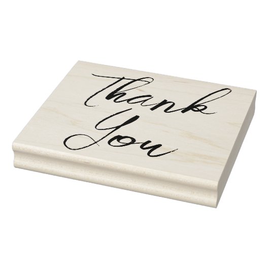 Groot elegant script bedankt rubberstempel (Stempel)