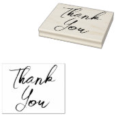 Groot elegant script bedankt rubberstempel (Gestempeld)