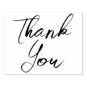Groot elegant script bedankt rubberstempel (Afrduk)
