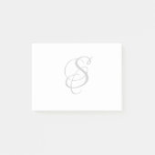 Groot Elegant Script Monogram Post Post-it® Notes (Voorkant)