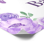 Groot ellephant welkomstteken, Poster voor meisjes (Hoek)