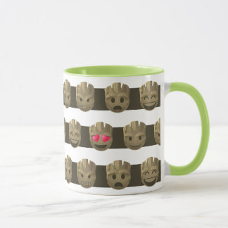 Groot Emoji Stripe Pattern Mok