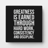 Groot en hard werken - Gym, Hustle, Succes Fotoplaat (Voorkant)