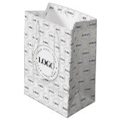 Groot en klein bedrijfspatroon voor aangepaste bed medium cadeauzakje (Achterkant Gekanteld)