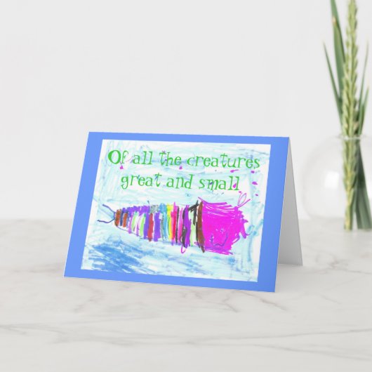 Groot en Kleine schepselen Kaart (Voorkant)