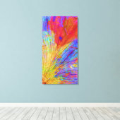 Groot en modern ontwerp verpakt canvas print (Insitu (Houten vloer))