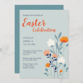 Groot en vet modern Pasen Kaart (Voorkant / Achterkant)