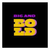 Groot en vet perfect poster (Voorkant)