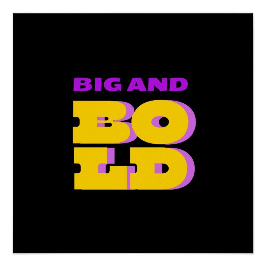 Groot en vet perfect poster (Voorkant)