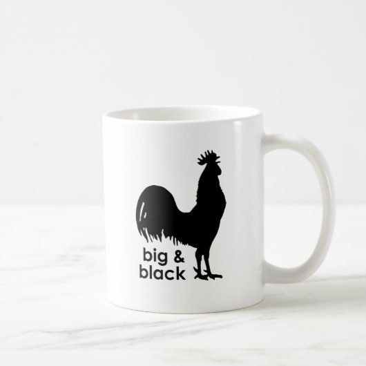 Groot en Zwart Koffiemok (Rechts)