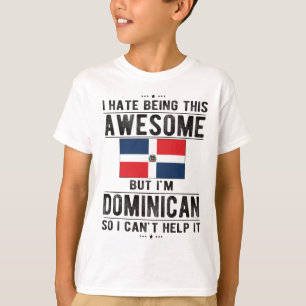 Groot erfgoed van de Dominicaanse vlag Dominicaans T-shirt