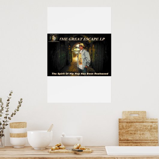 GROOT ESCAPE-POSTER POSTER (Keuken)