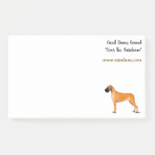 groot Fawn Great Dane-blok Post-it® Notes (Voorkant)