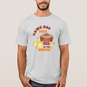 Groot Football spel Tailgate Party Chips Cheese Di T-shirt (Voorkant)