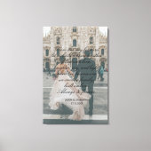 Groot foto-huwelijksgeschenkscript Calligrafie gel Canvas Afdruk (Voorkant)