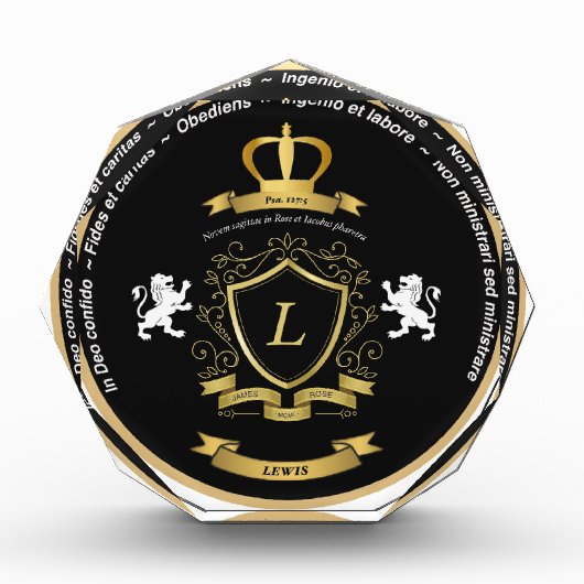 Groot fotoblok met Lewis Crest (Voorkant)